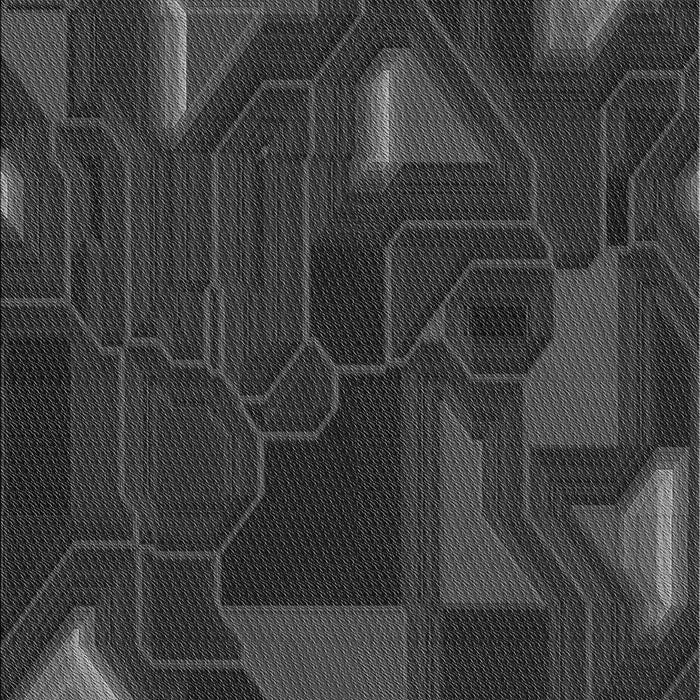 Patterned Charcoal Black Rug, pat3142gry