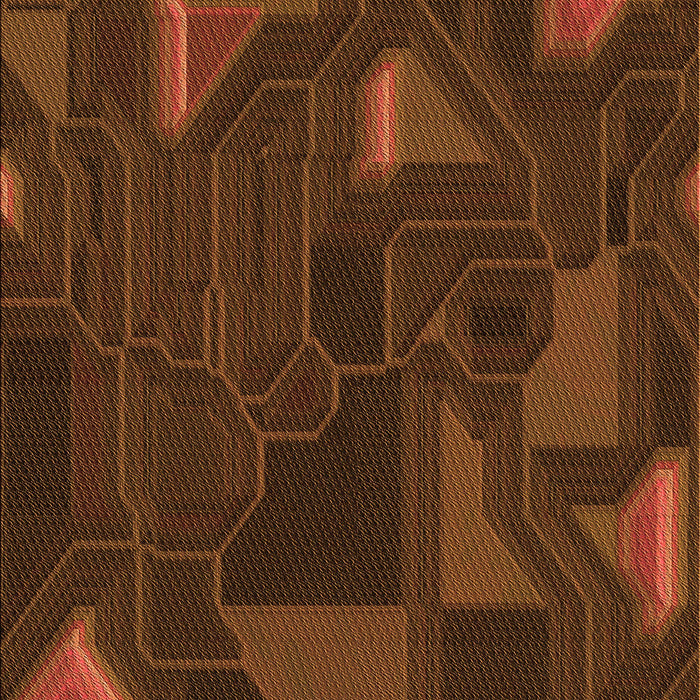 Patterned Mahogany Brown Rug, pat3142org