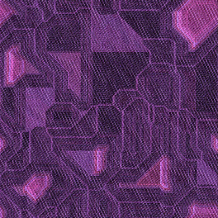 Round Patterned Dark Orchid Purple Rug, pat3142pur