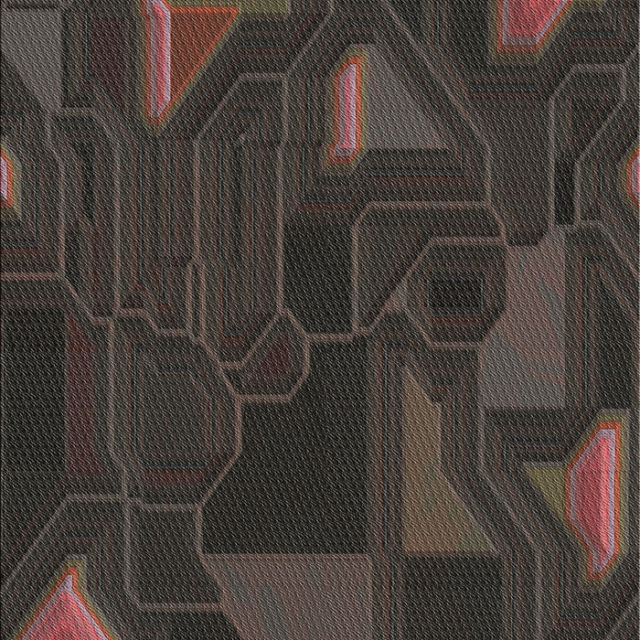 Patterned Mid Gray Novelty Rug, pat3142