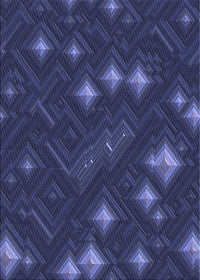 Machine Washable Transitional Royal Blue Rug, wshpat3143blu