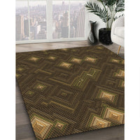 Patterned Oak Brown Rug, pat3143brn