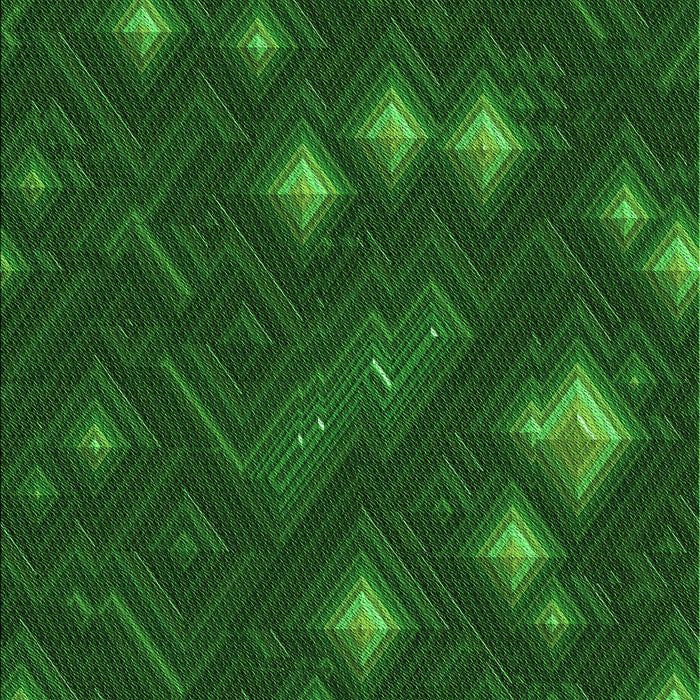 Patterned Deep Emerald Green Rug, pat3143grn