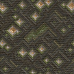 Square Patterned Mid Gray Novelty Rug, pat3143