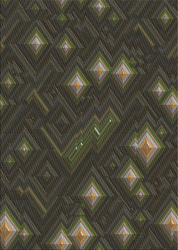 Patterned Mid Gray Novelty Rug, pat3143