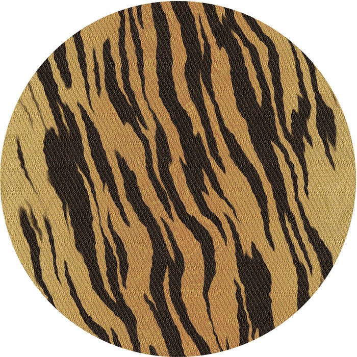 Square Patterned Yellow Rug, pat3145brn