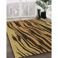 Patterned Yellow Rug, pat3145brn