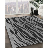 Patterned Gunmetal Gray Rug, pat3145gry