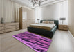 Patterned Purple Rug in a Bedroom, pat3145pur