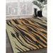 Patterned Mid Gray Novelty Rug in Family Room, pat3145