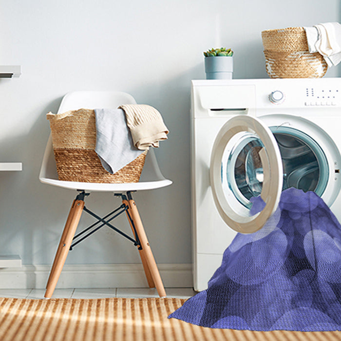 Machine Washable Transitional Sky Blue Rug in a Washing Machine, wshpat3146blu