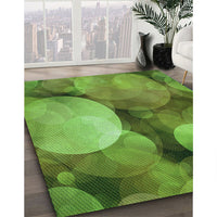 Patterned Seaweed Green Rug, pat3146grn