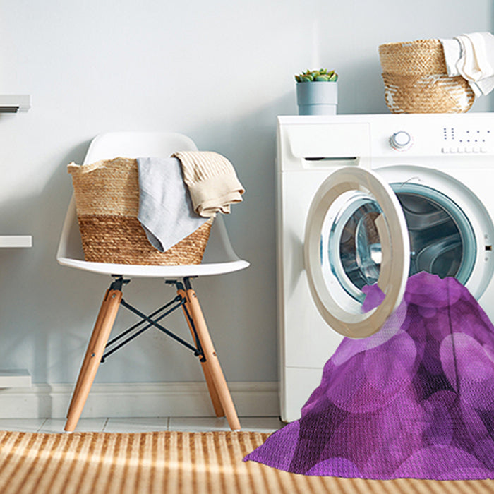 Machine Washable Transitional Bright Neon Pink Purple Rug in a Washing Machine, wshpat3146pur