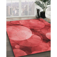 Patterned Red Rug, pat3146rd