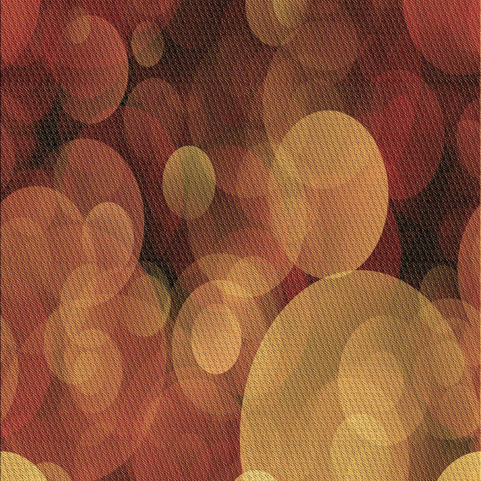 Patterned Orange Rug, pat3147brn