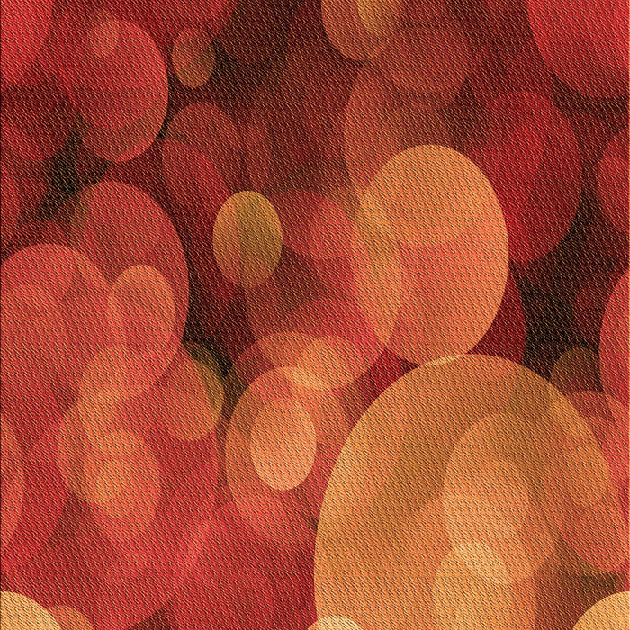 Patterned Orange Red Orange Rug, pat3147org