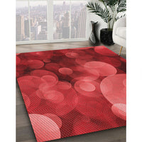 Patterned Red Rug, pat3147rd