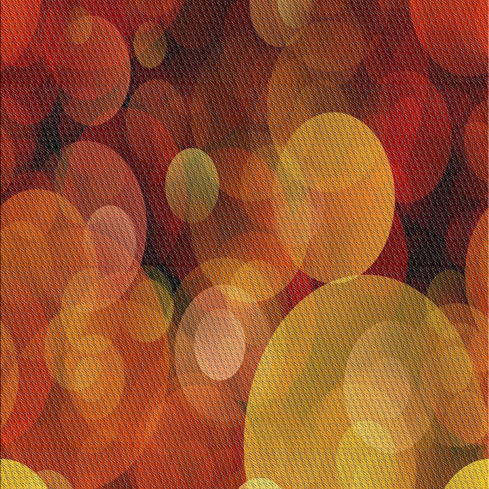 Patterned Orange Modern Rug, pat3147