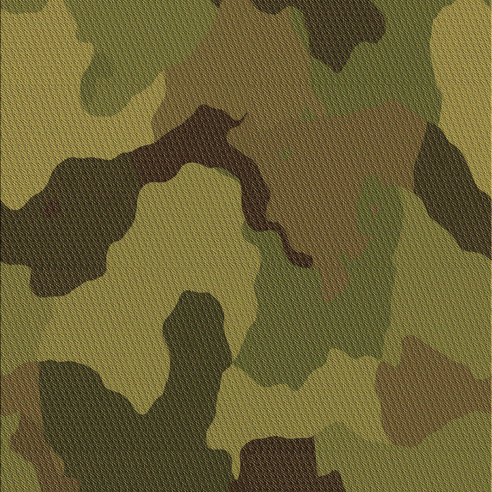 Patterned Dark Yellow Green Rug, pat3148brn