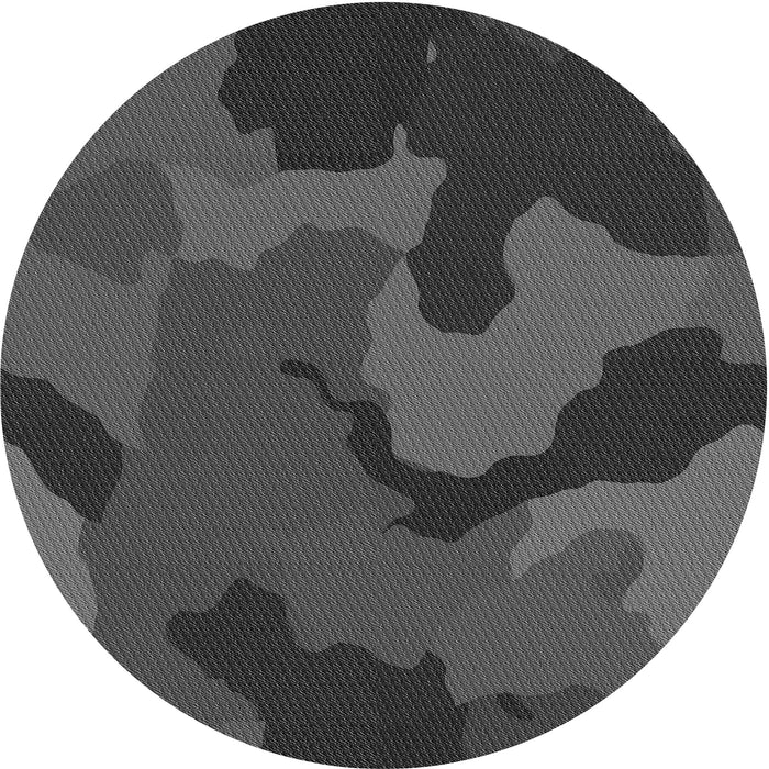 Square Patterned Smokey Gray Rug, pat3148gry