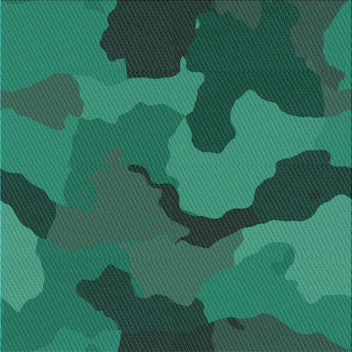 Round Patterned Deep Teal Green Rug, pat3148lblu