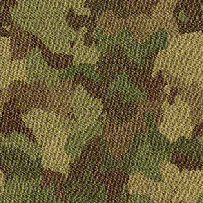 Patterned Dark Yellow Green Rug, pat3149brn