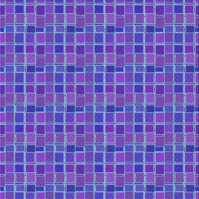 Square Patterned Blue Violet Purple Novelty Rug, pat314