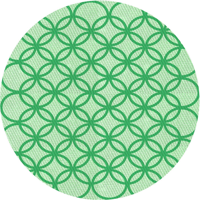 Square Patterned Green Rug, pat315grn
