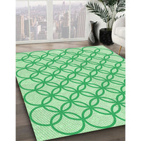 Patterned Green Rug, pat315grn