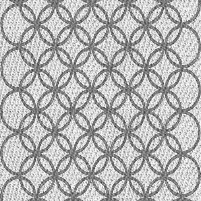 Patterned Platinum Gray Rug, pat315gry