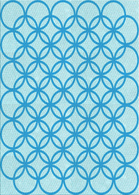 Machine Washable Transitional Blue Rug, wshpat315lblu