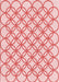 Machine Washable Transitional Light Red Pink Rug, wshpat315rd