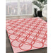 Machine Washable Transitional Light Red Pink Rug in a Family Room, wshpat315rd