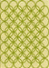 Machine Washable Transitional Green Rug, wshpat315yw