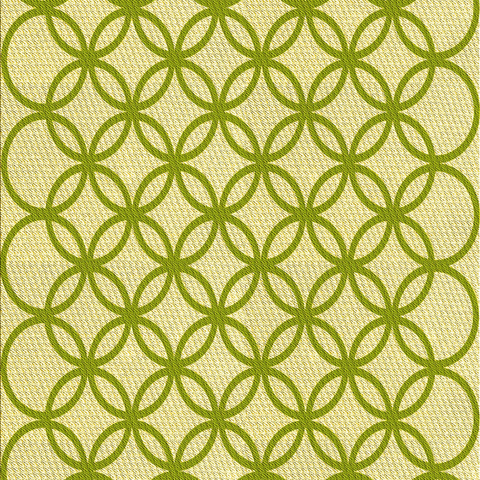 Patterned Green Rug, pat315yw