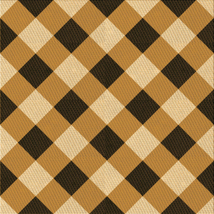 Round Patterned Orange Rug, pat3150org