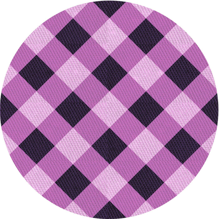 Square Patterned Dark Magenta Purple Rug, pat3150pur