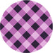 Square Patterned Dark Magenta Purple Rug, pat3150pur