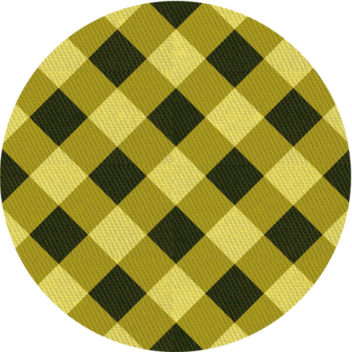 Square Patterned Dark Bronze Brown Rug, pat3150yw