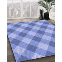 Patterned Sky Blue Rug, pat3151blu