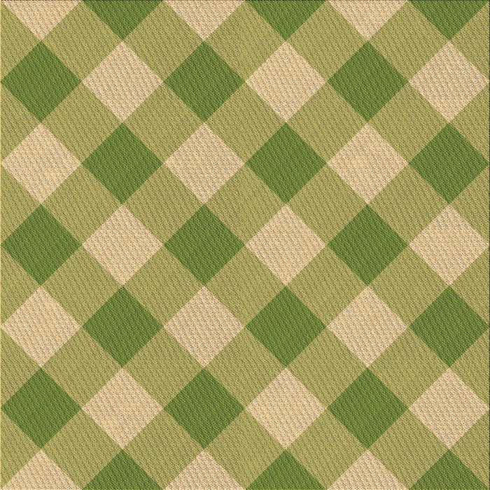 Round Patterned Dark Yellow Green Rug, pat3151brn