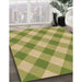 Machine Washable Transitional Dark Yellow Green Rug in a Family Room, wshpat3151brn