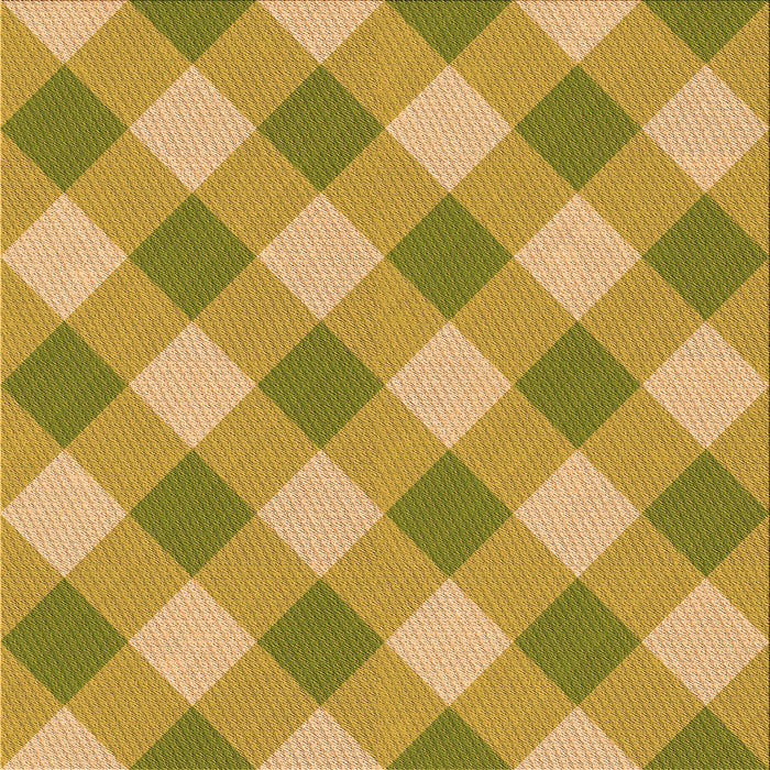 Round Patterned Orange Rug, pat3151org