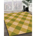 Patterned Orange Rug in Family Room, pat3151org