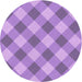 Square Patterned Violet Purple Rug, pat3151pur