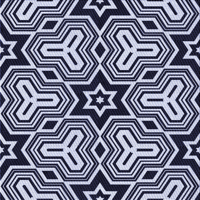 Round Patterned Night Blue Rug, pat3152blu