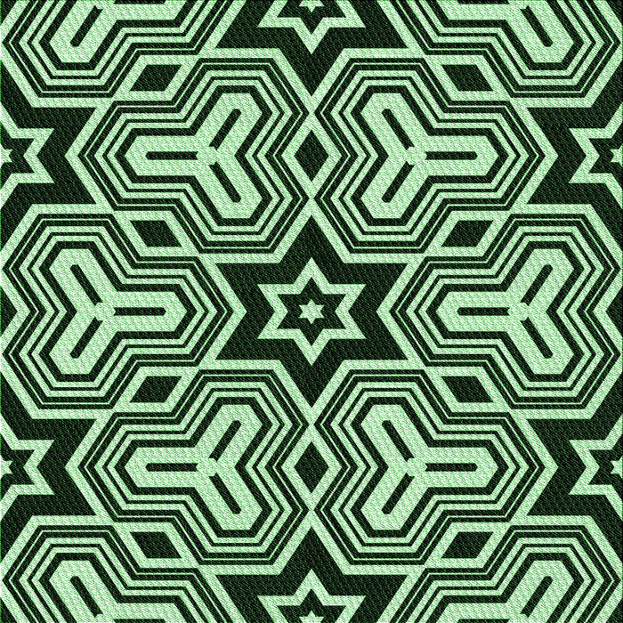 Round Patterned Light Green Rug, pat3152grn