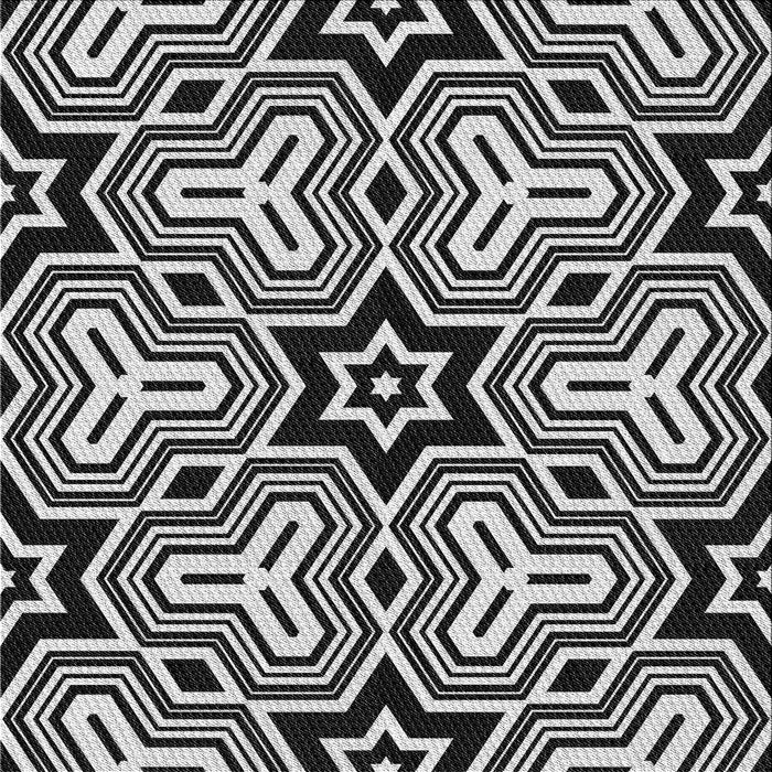 Round Patterned Midnight Gray Rug, pat3152gry