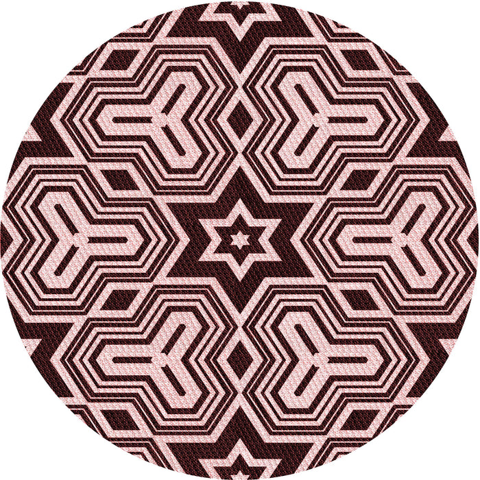 Square Machine Washable Transitional Pink Rug in a Living Room, wshpat3152rd