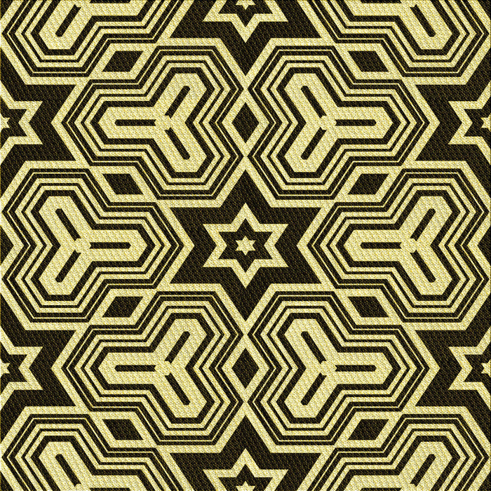 Round Patterned Midnight Gray Rug, pat3152yw